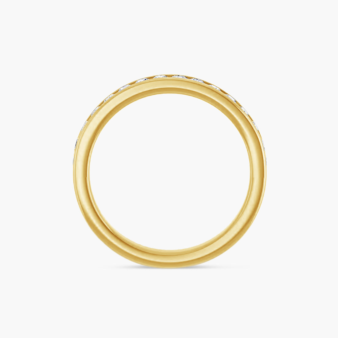 Round Channel-Set Anniversary Band