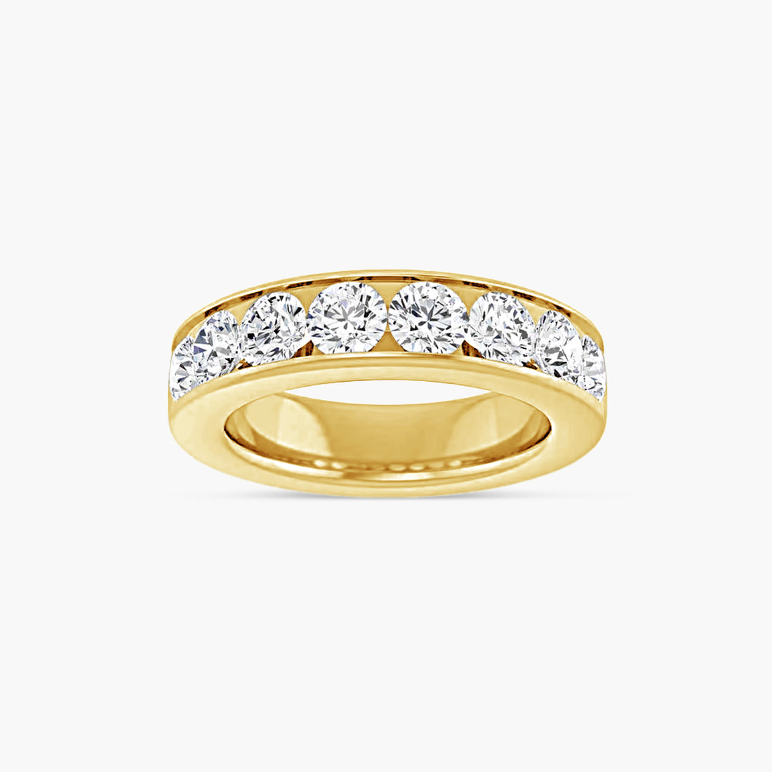Round Channel-Set Anniversary Band