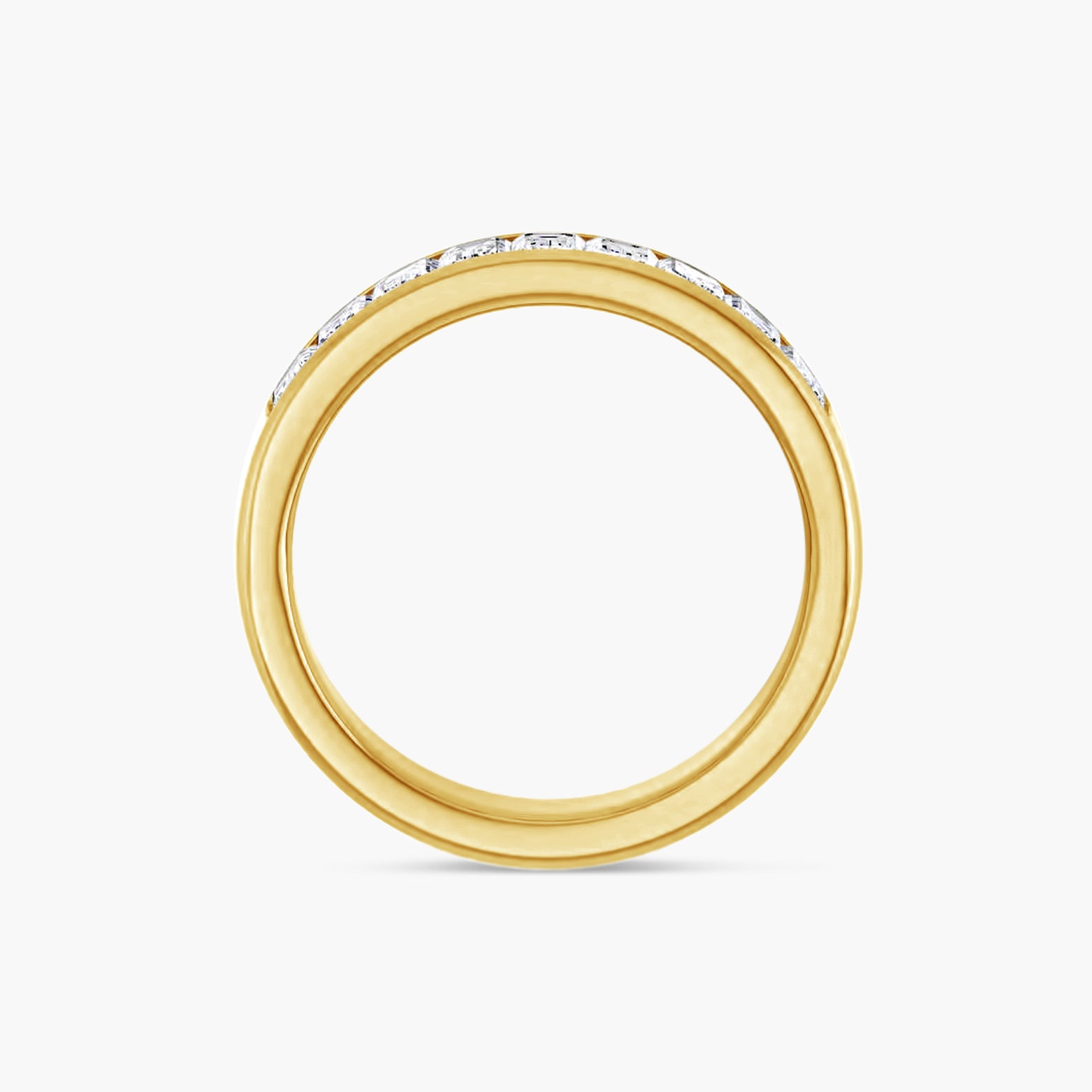 Emerald Men's Channel-Set Band