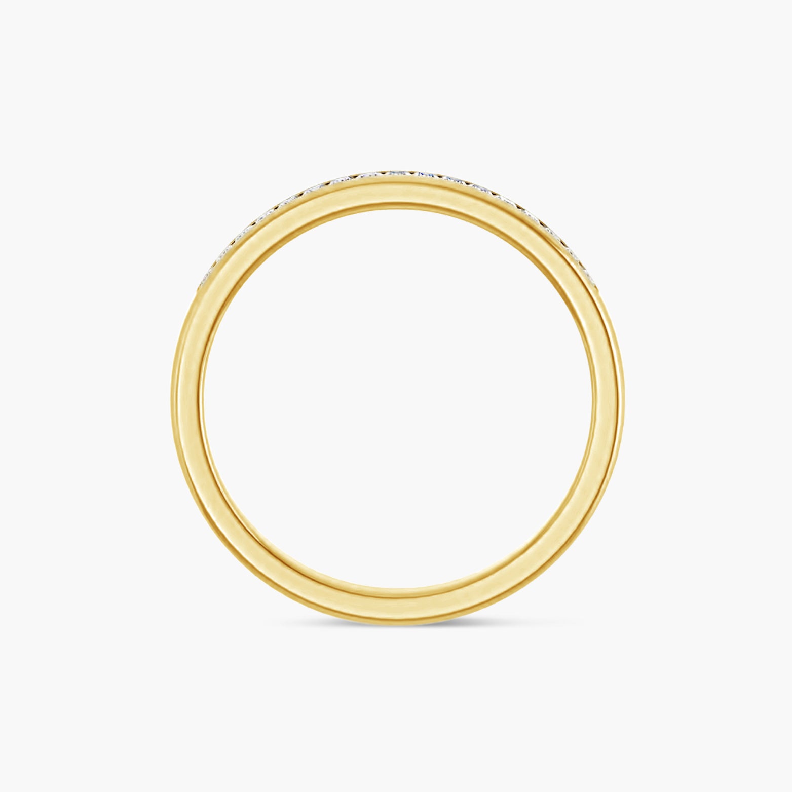 Square Men's Channel-Set Band