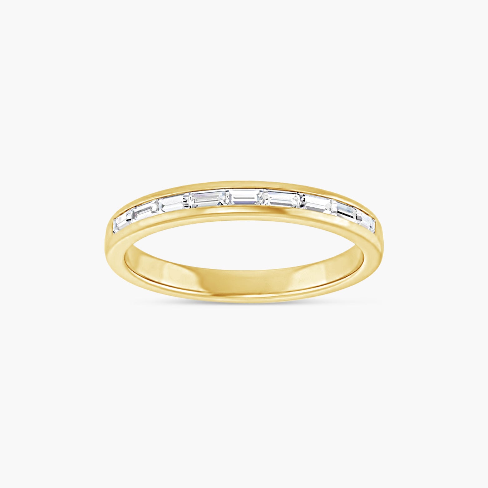 Straight Baguette Men's Channel-Set Band