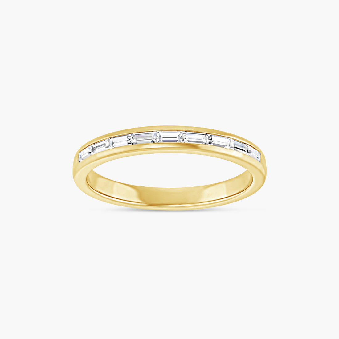 Straight Baguette Men's Channel-Set Band