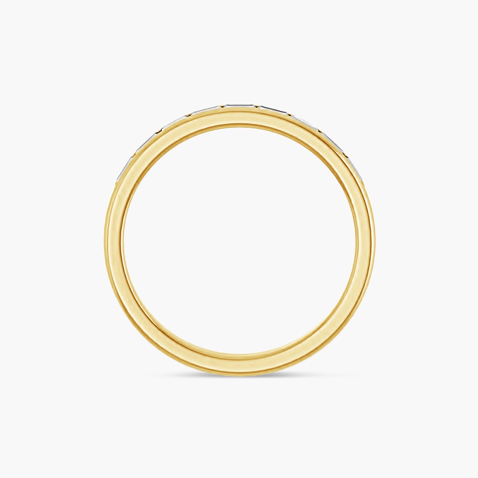 Straight Baguette Men's Channel-Set Band