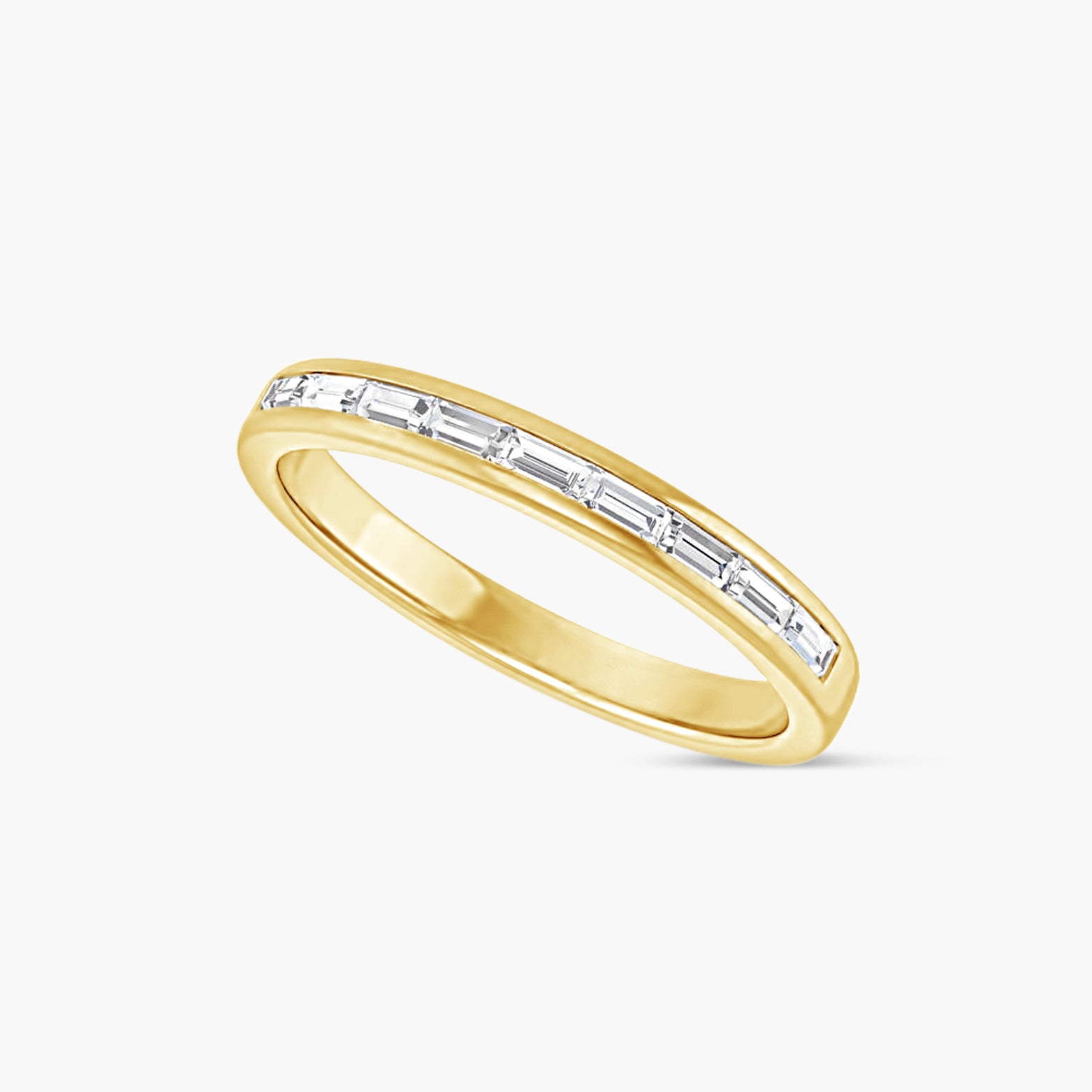 Straight Baguette Men's Channel-Set Band