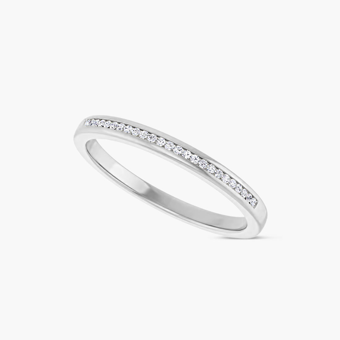 Round Men's Channel-Set Band
