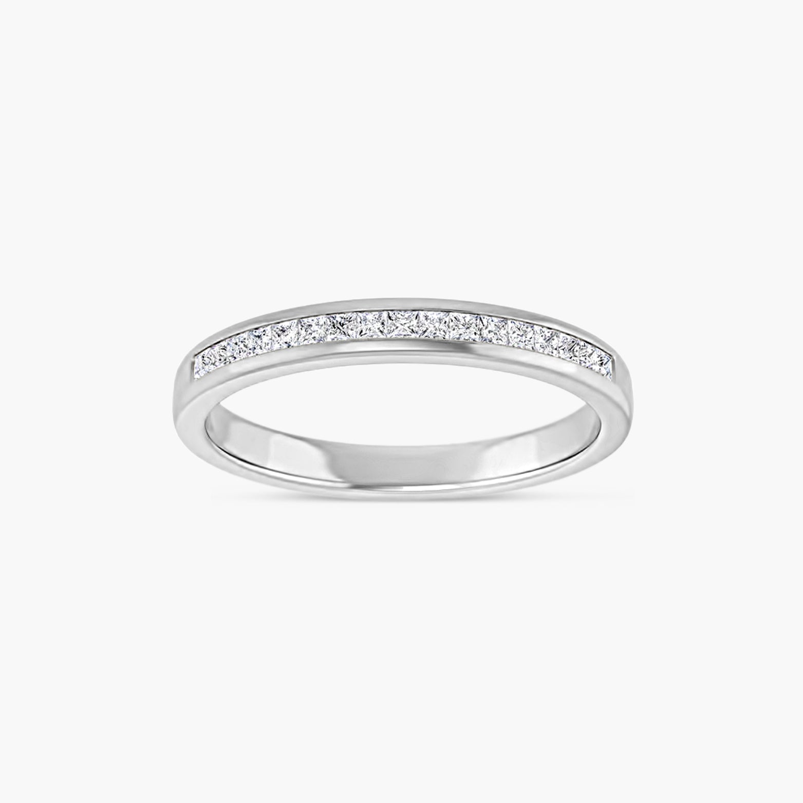 Square Men's Channel-Set Band