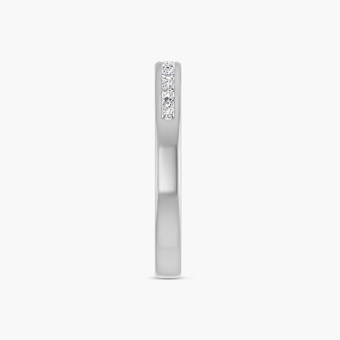 Square Men's Channel-Set Band