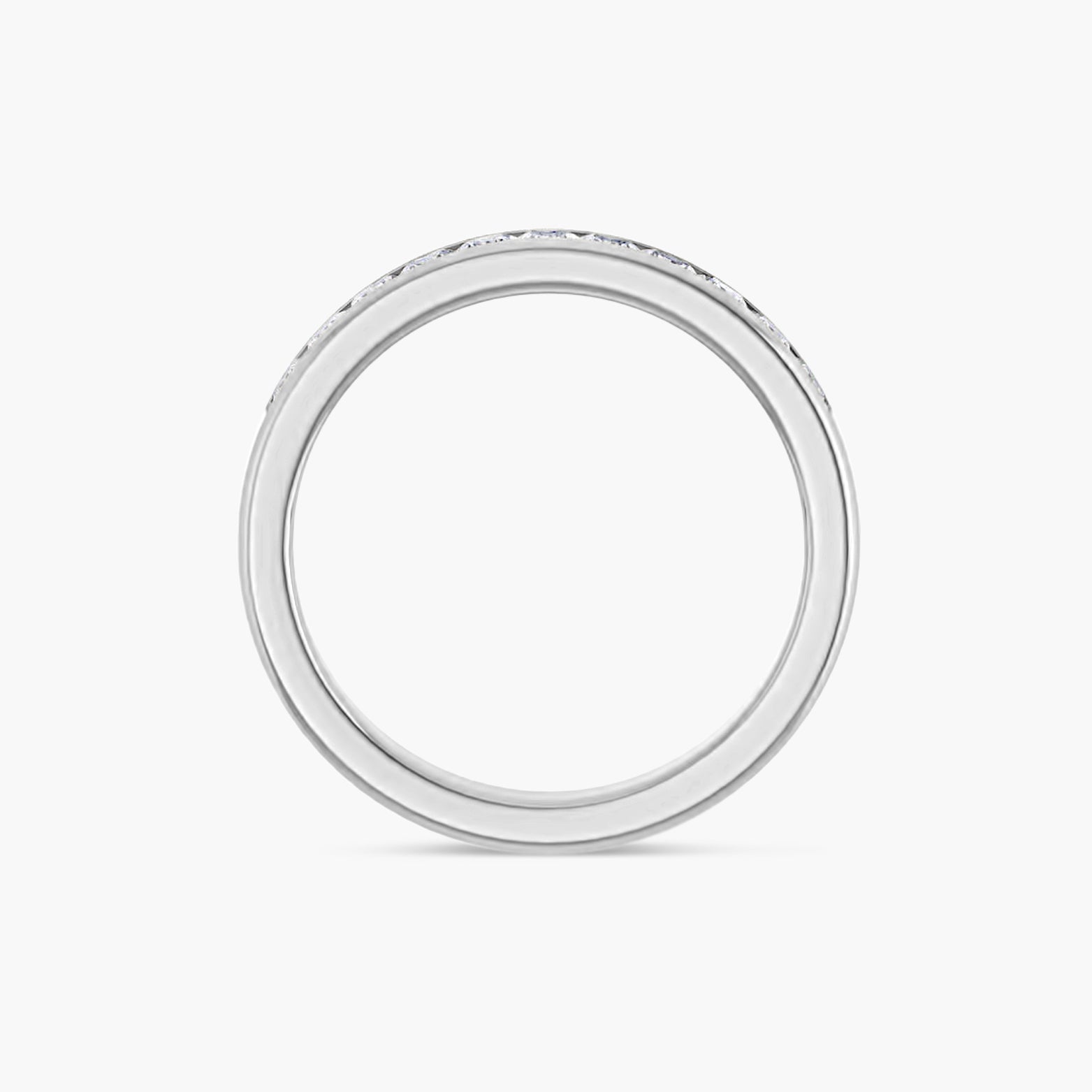 Square Men's Channel-Set Band