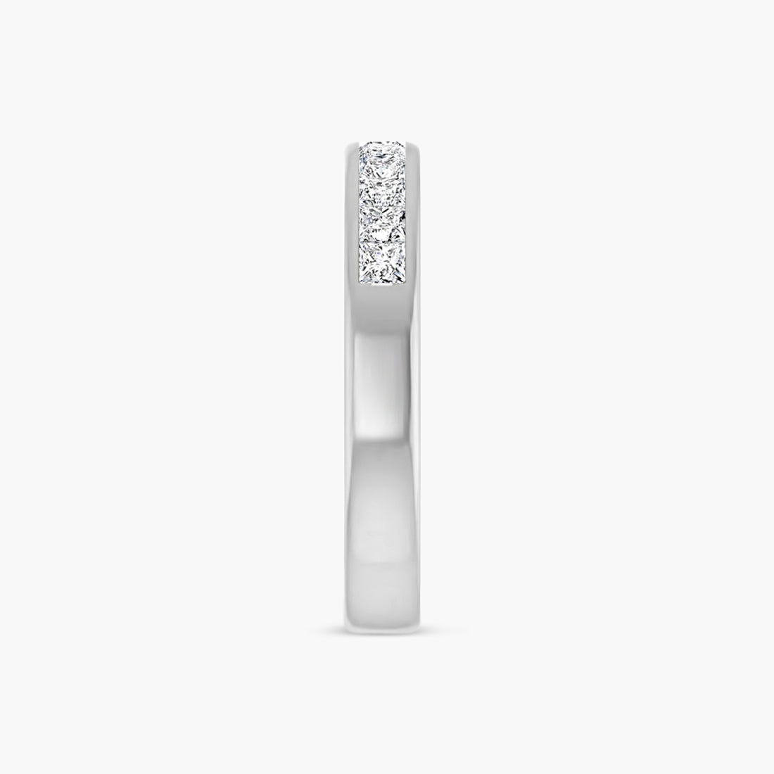 Square Men's Channel-Set Band