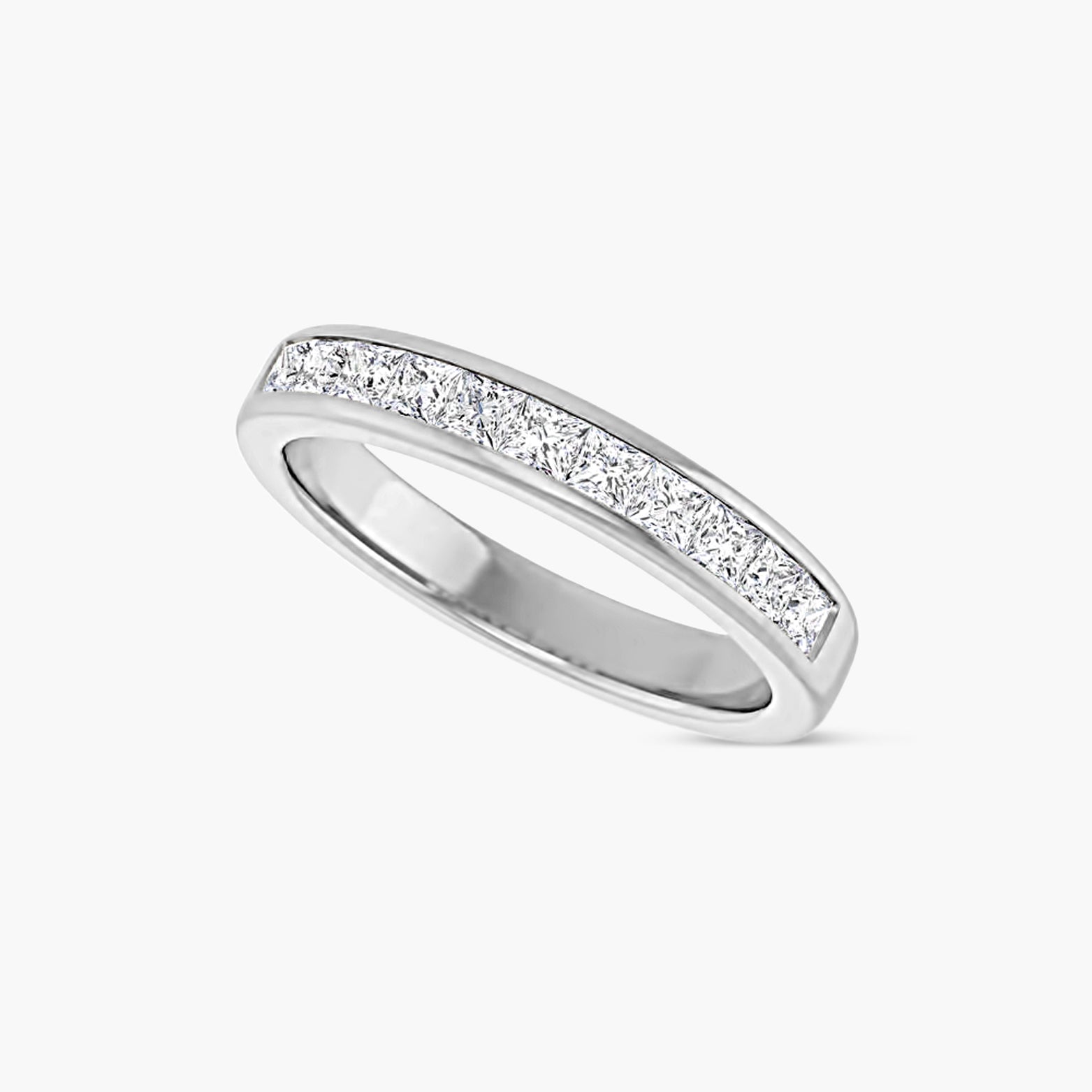 Square Men's Channel-Set Band