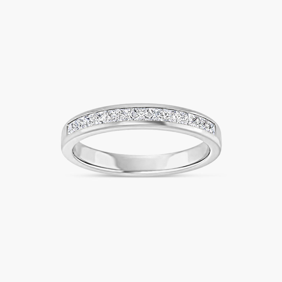 Square Men's Channel-Set Band