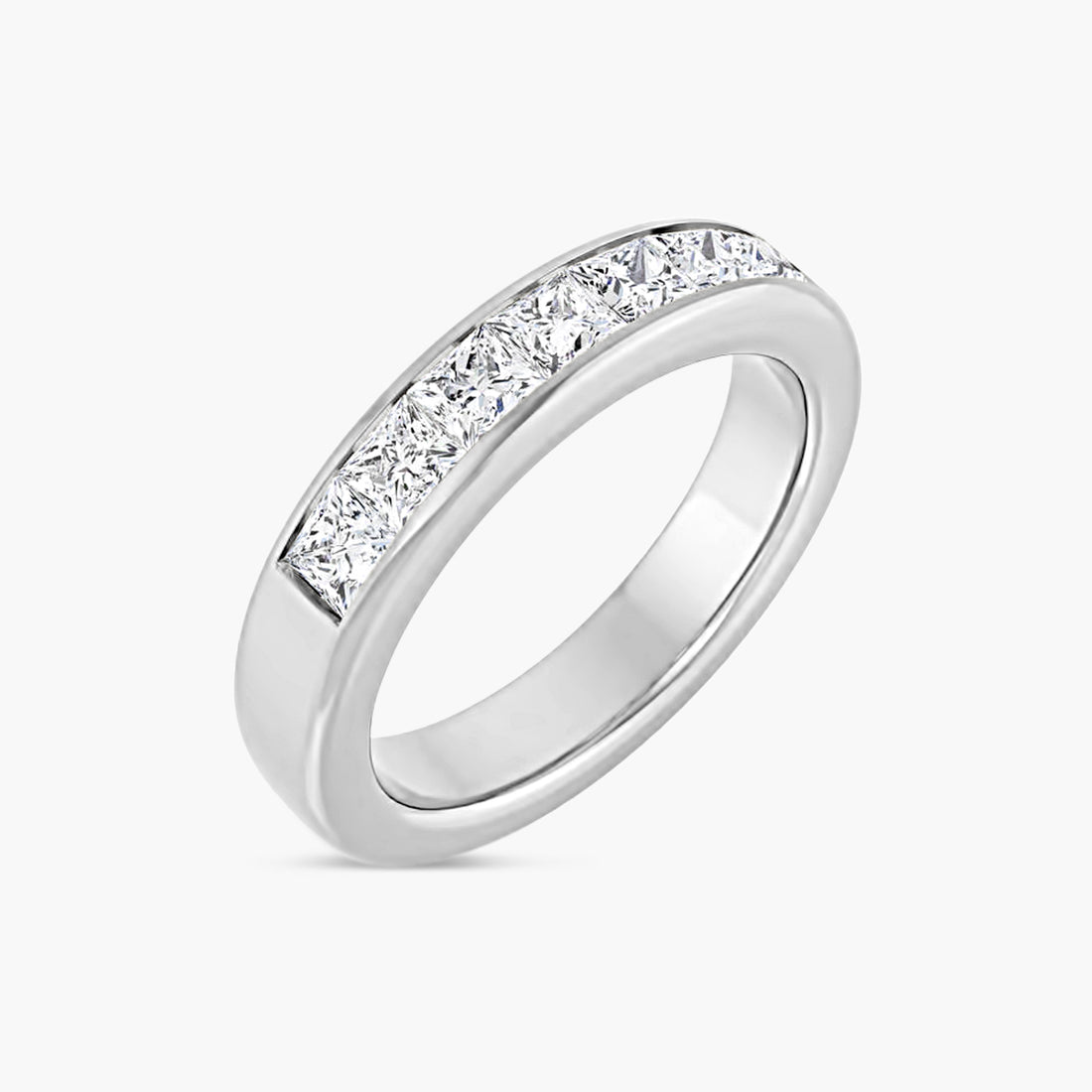 Square Men's Channel-Set Band