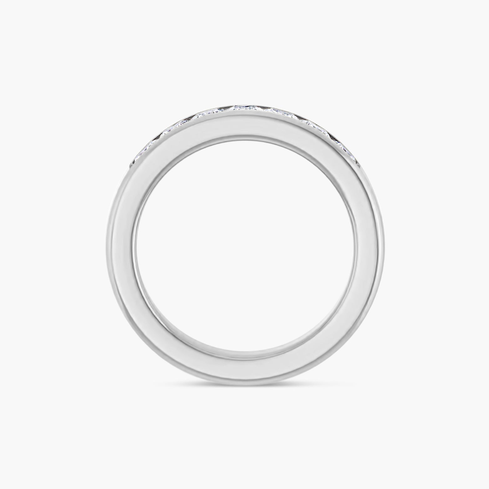 Square Men's Channel-Set Band