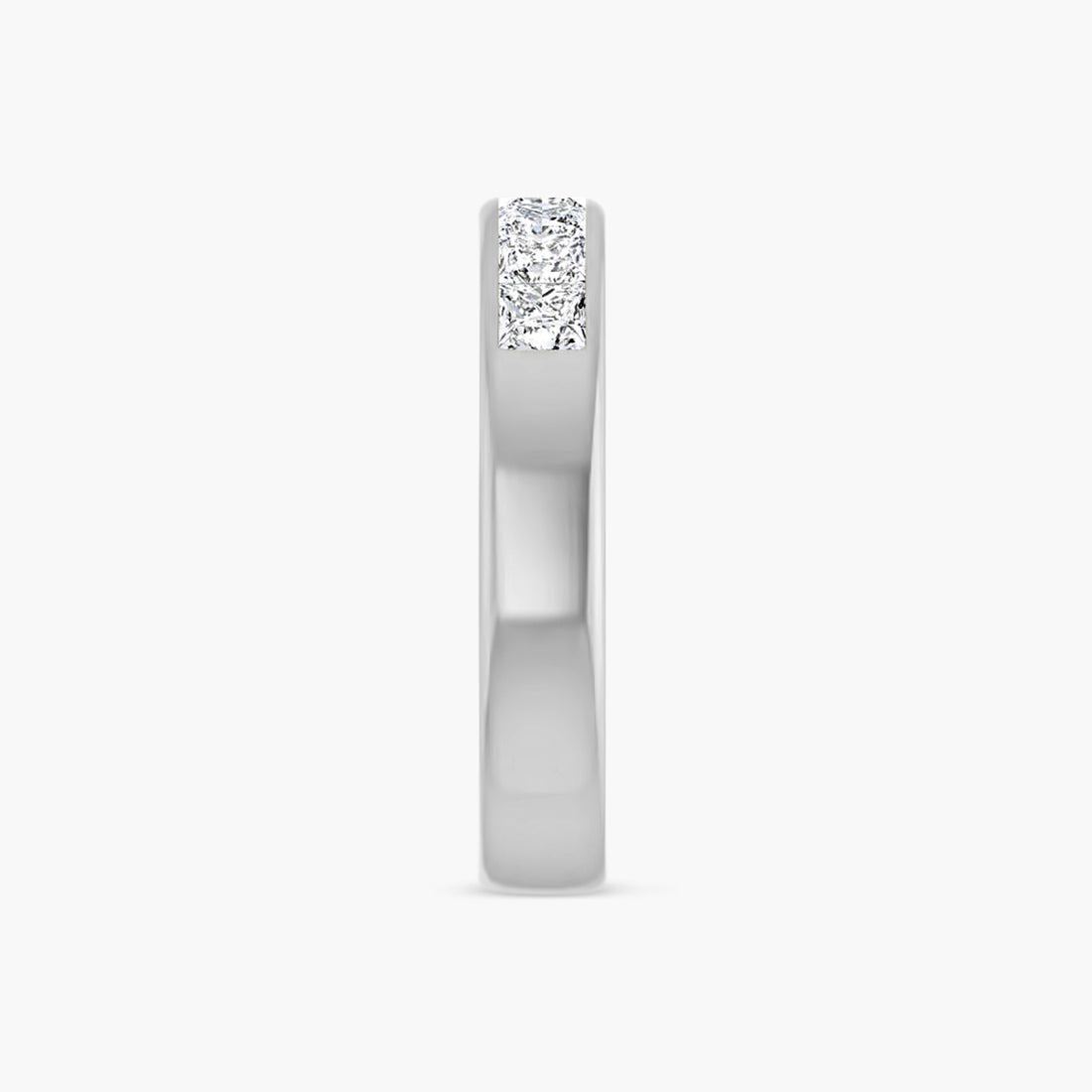Square Men's Channel-Set Band