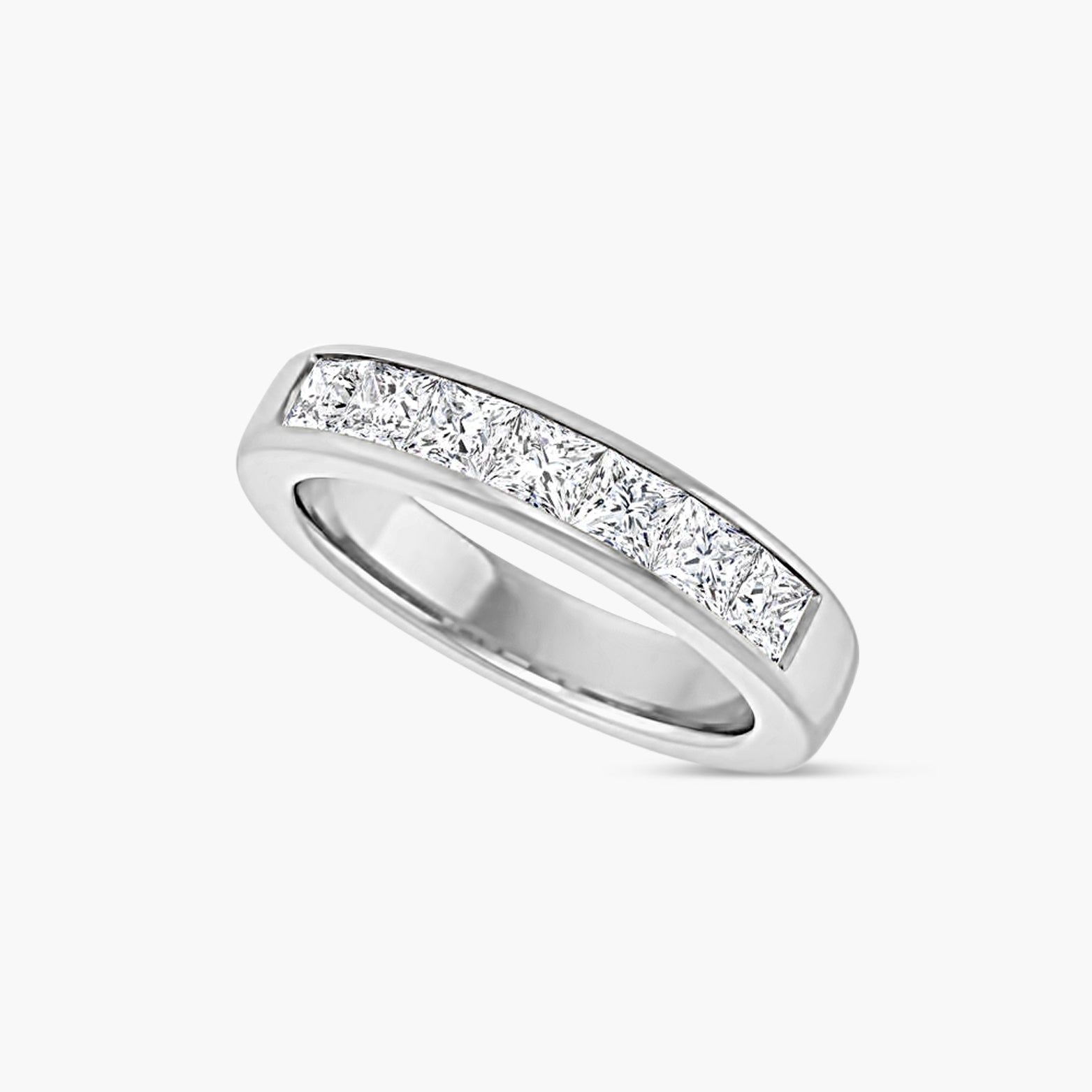 Square Men's Channel-Set Band