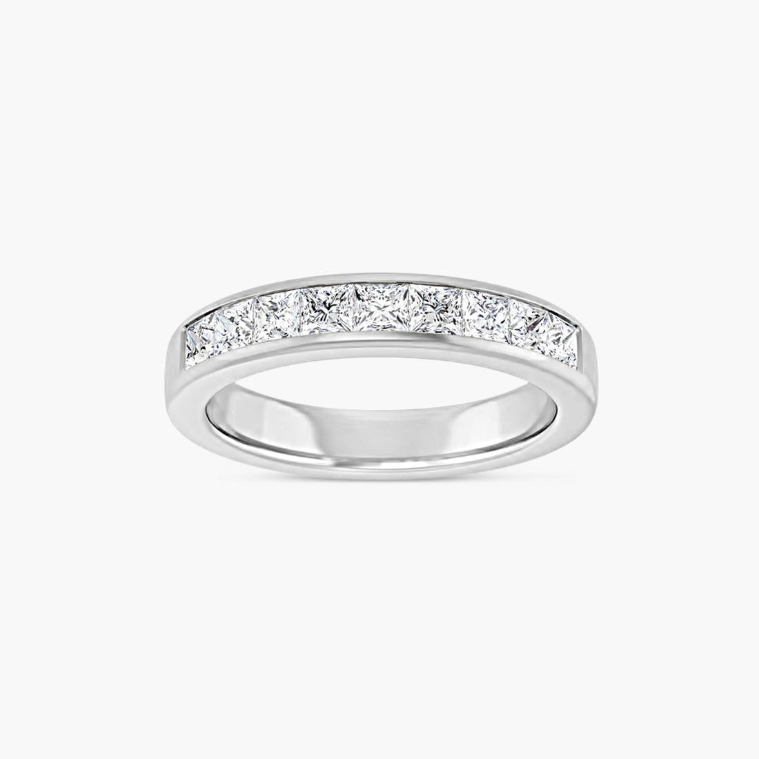 Square Men's Channel-Set Band