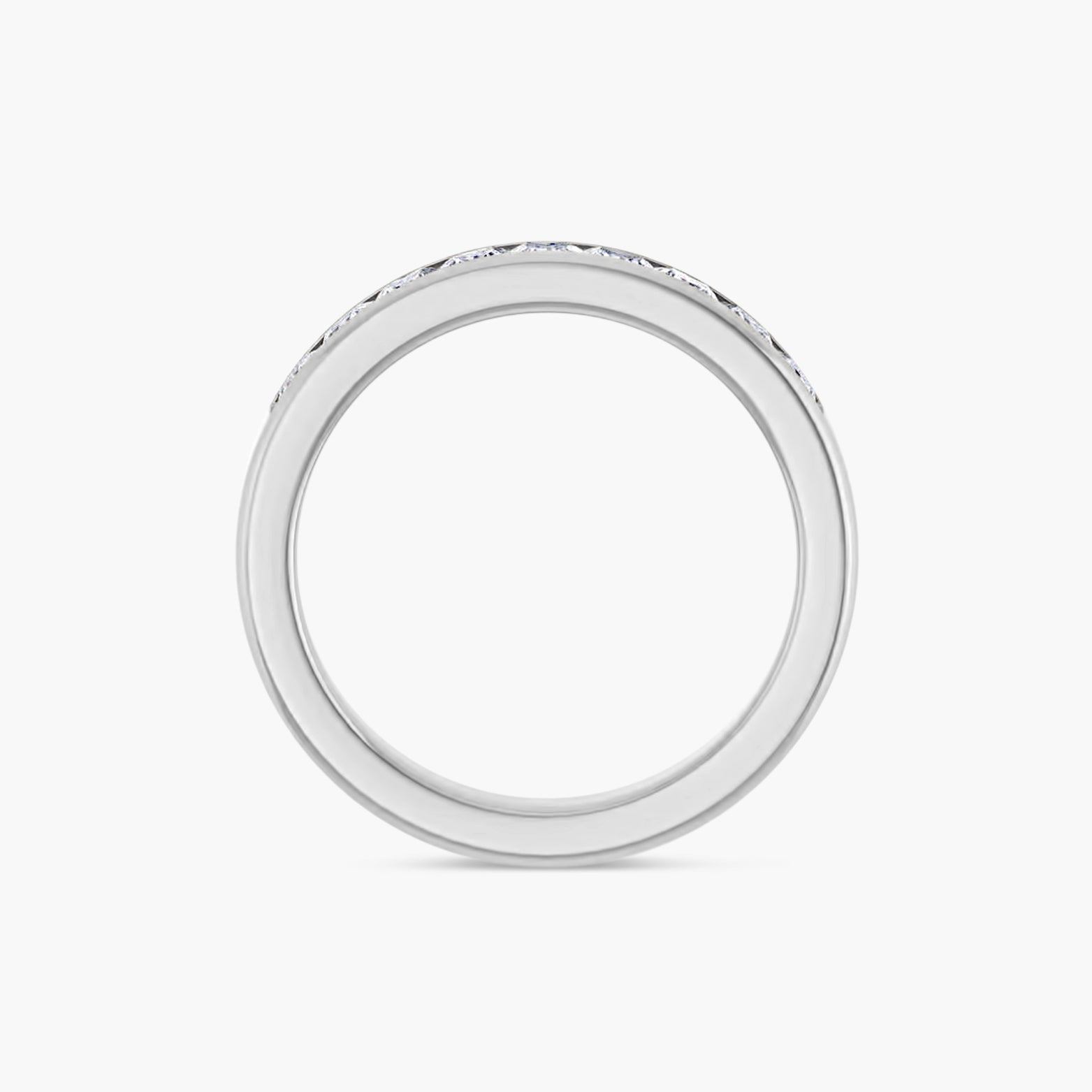 Square Men's Channel-Set Band