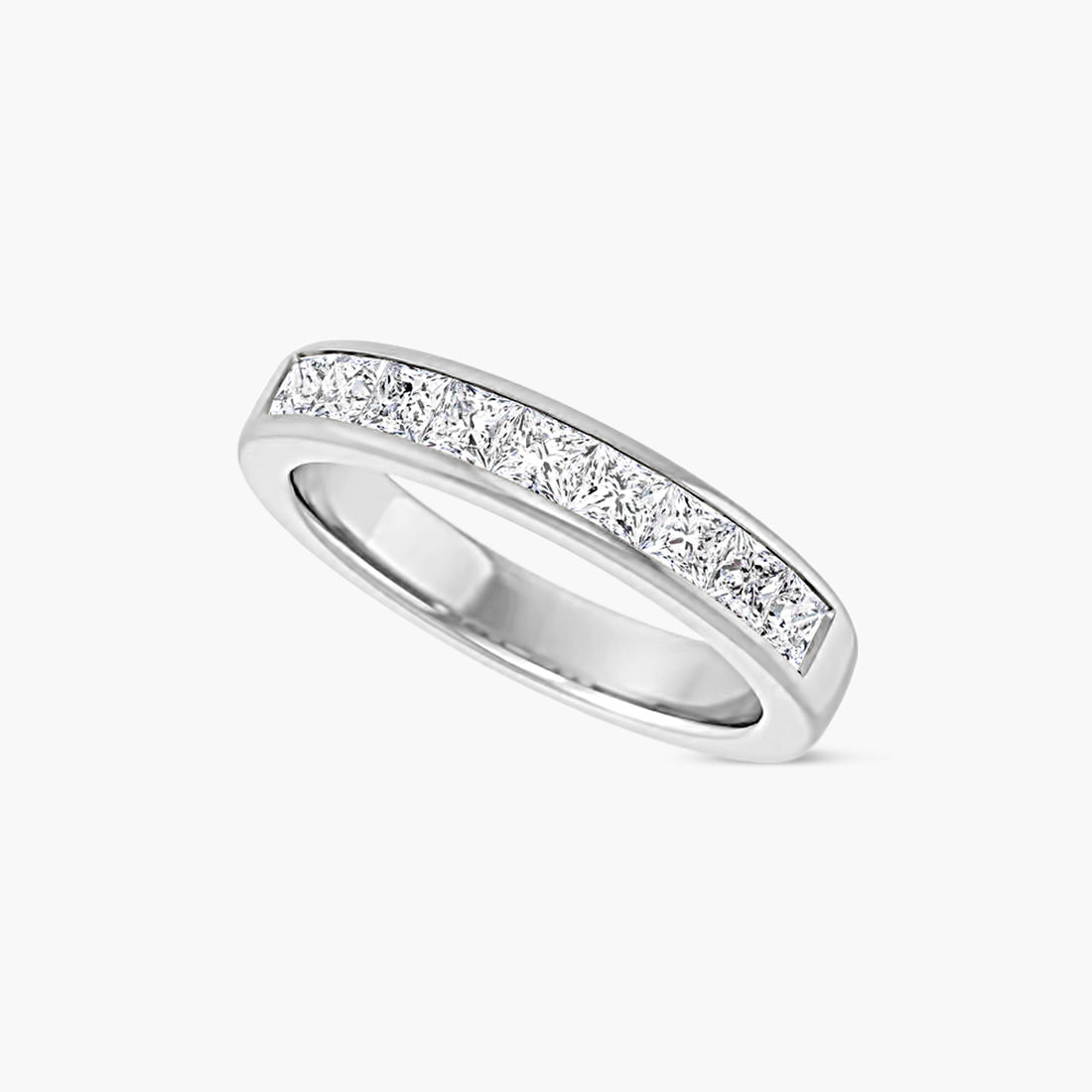 Square Men's Channel-Set Band