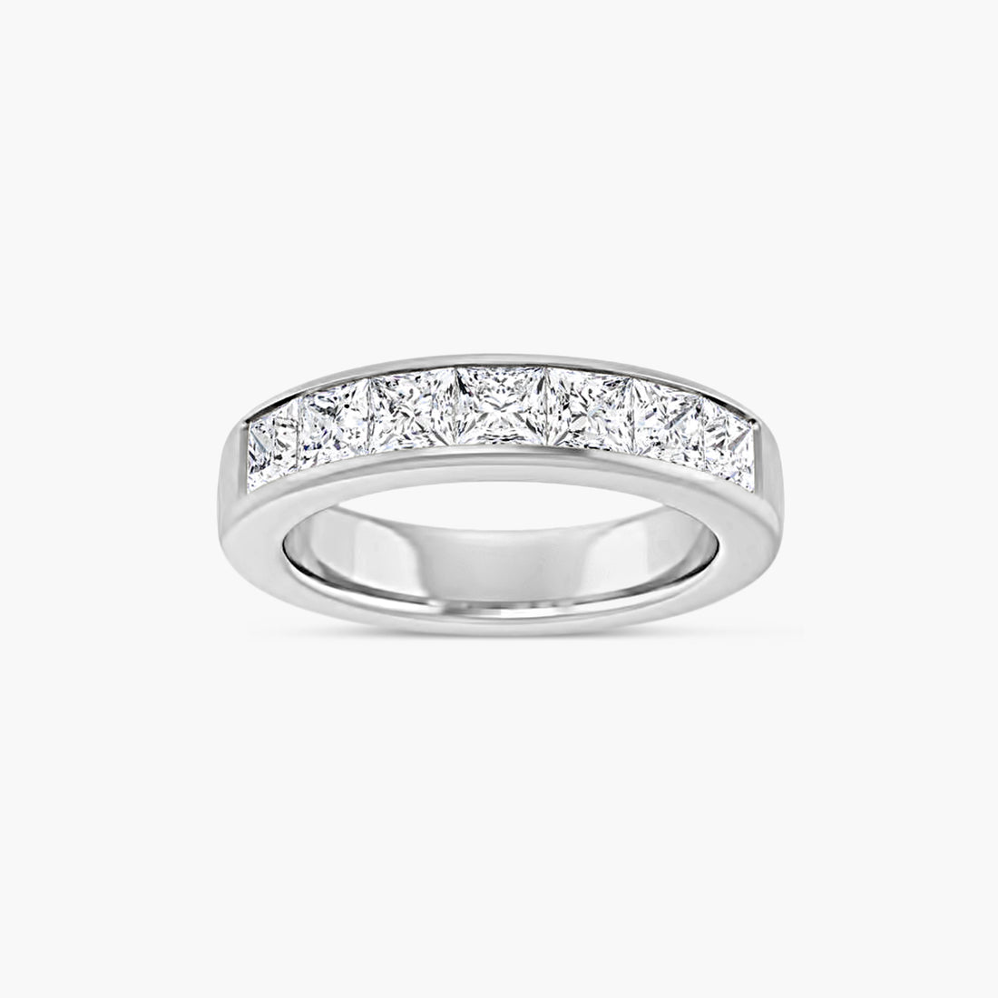 Square Men's Channel-Set Band
