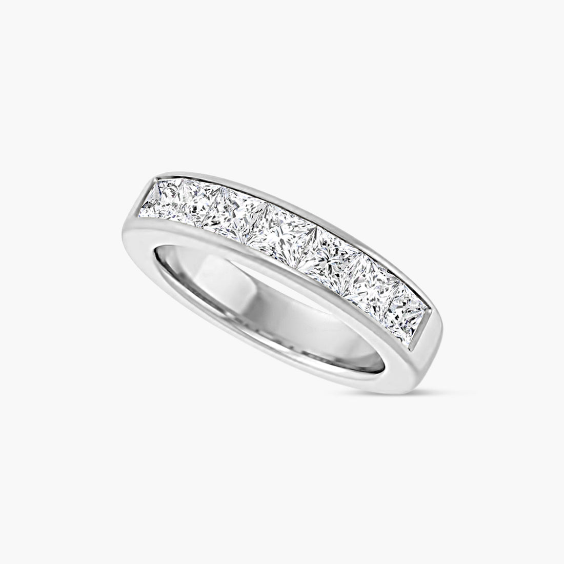 Square Men's Channel-Set Band