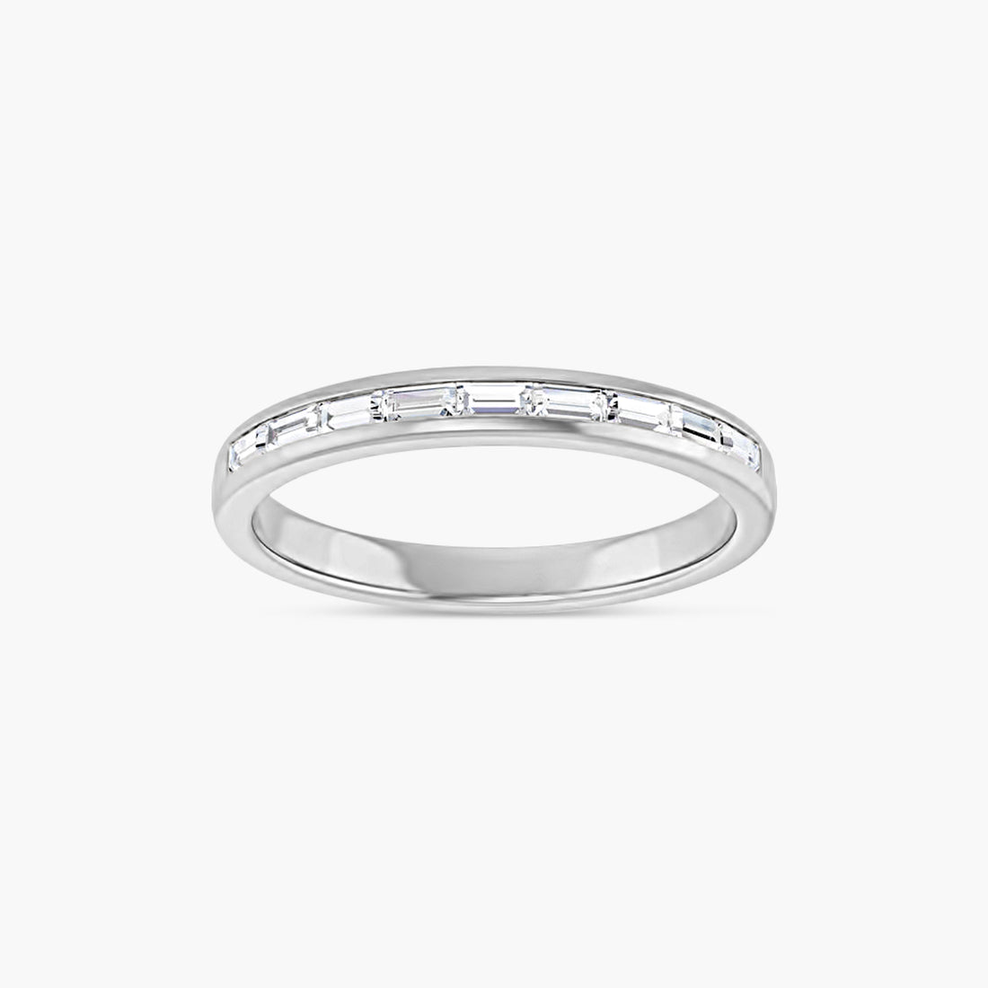 Straight Baguette Men's Channel-Set Band