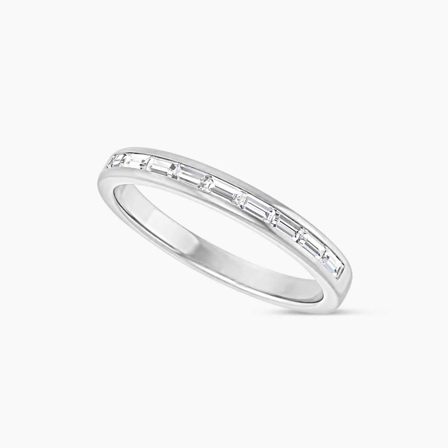 Straight Baguette Men's Channel-Set Band