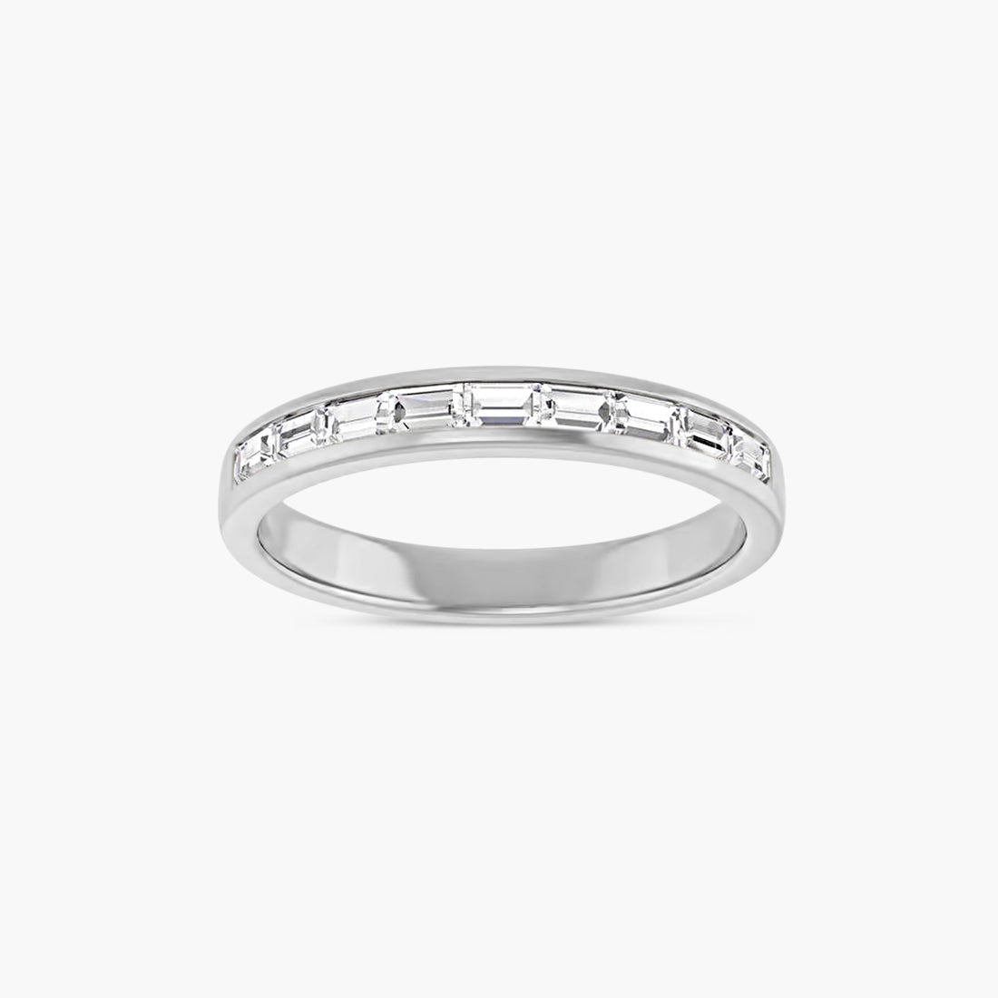 Straight Baguette Men's Channel-Set Band