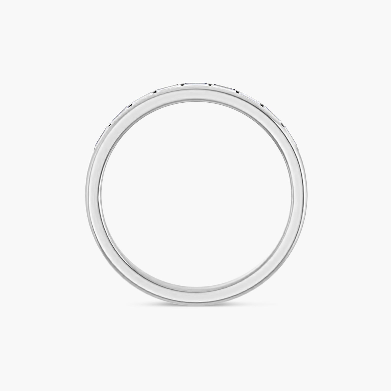 Straight Baguette Men's Channel-Set Band