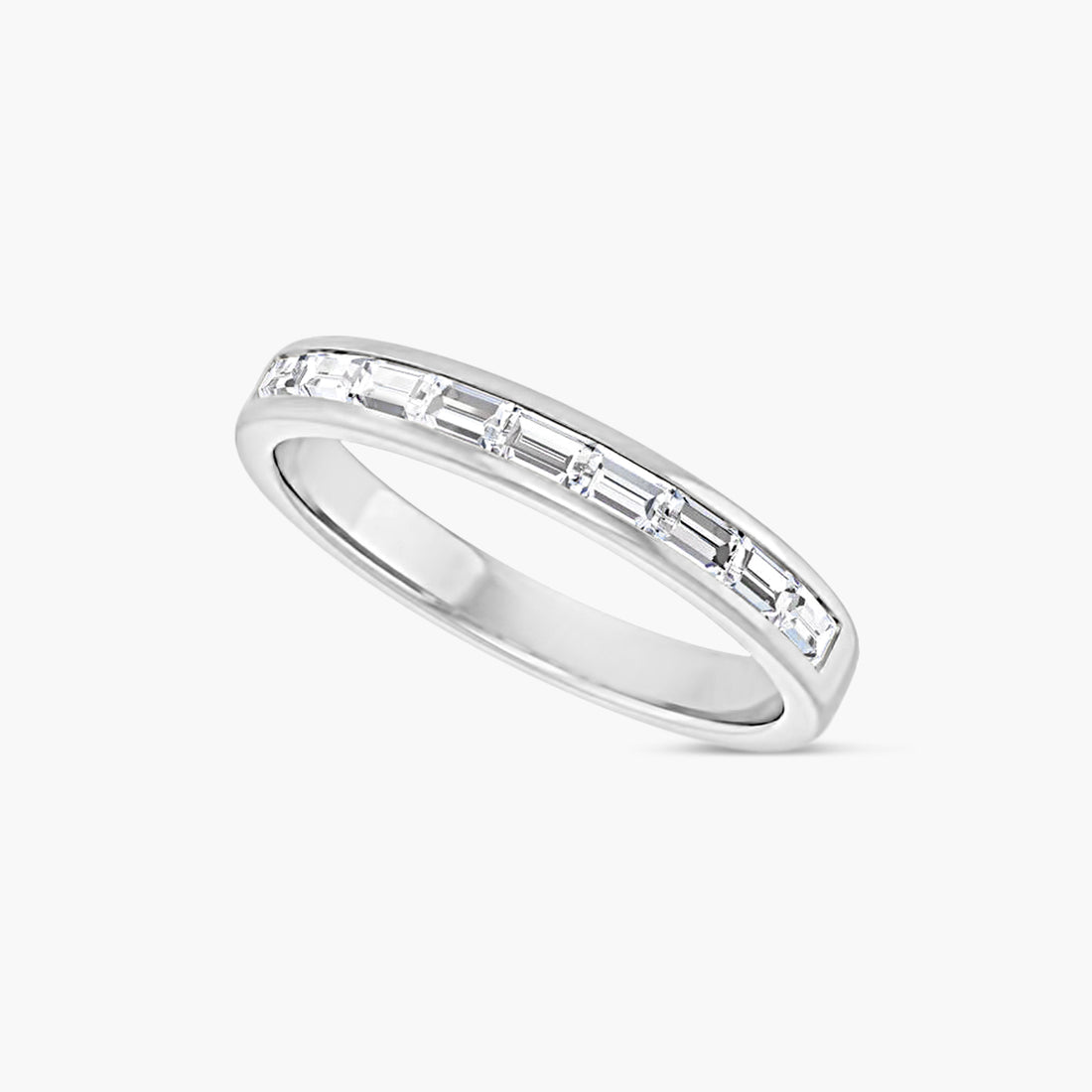 Straight Baguette Men's Channel-Set Band