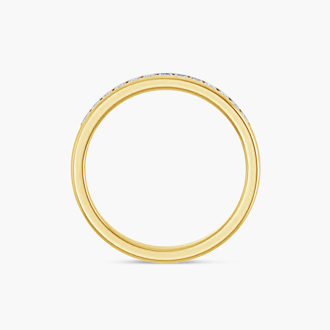 Square Men's Channel-Set Band