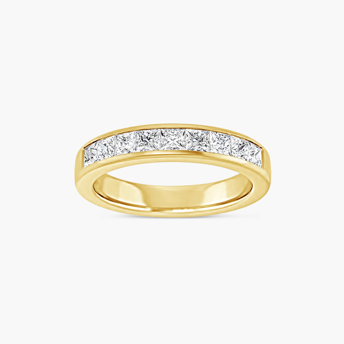 Square Men's Channel-Set Band