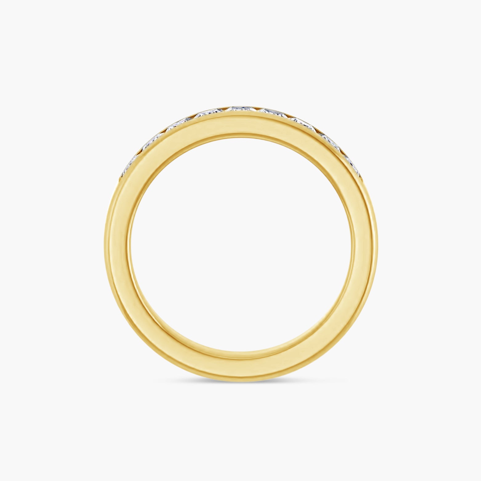 Square Men's Channel-Set Band