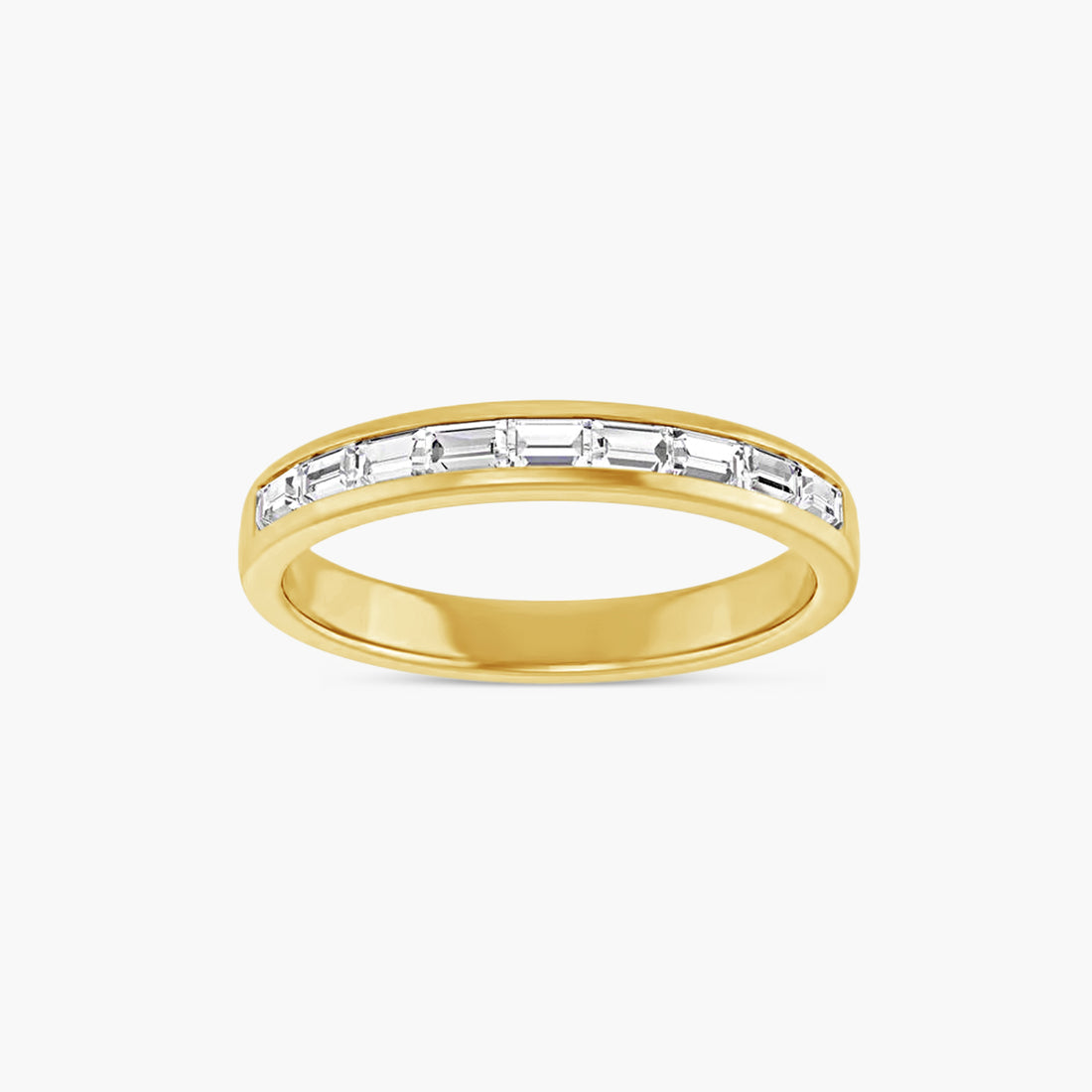 Straight Baguette Men's Channel-Set Band