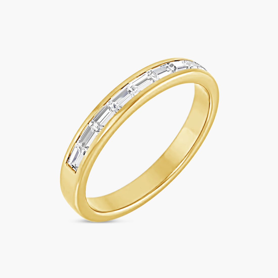 Straight Baguette Men's Channel-Set Band