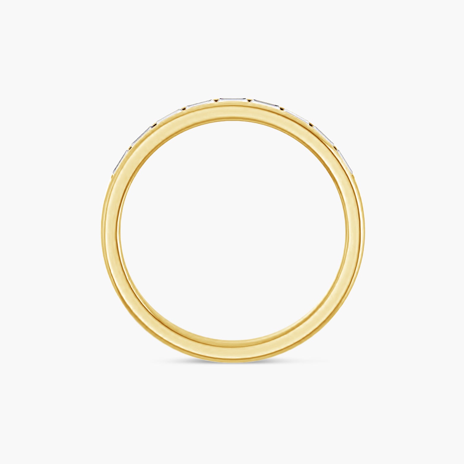 Straight Baguette Men's Channel-Set Band