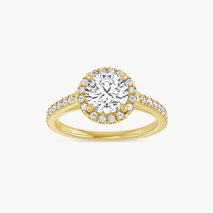 The Halo Brielle Yellow Gold