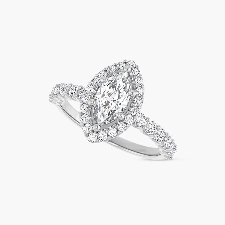 The Halo-Style Azariah Marquise