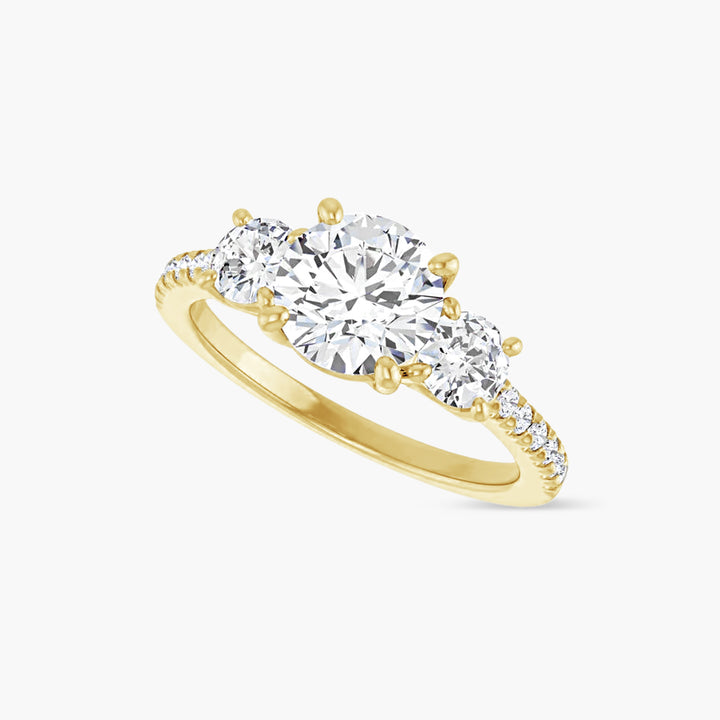 The Three Stone Shiloh Yellow Gold