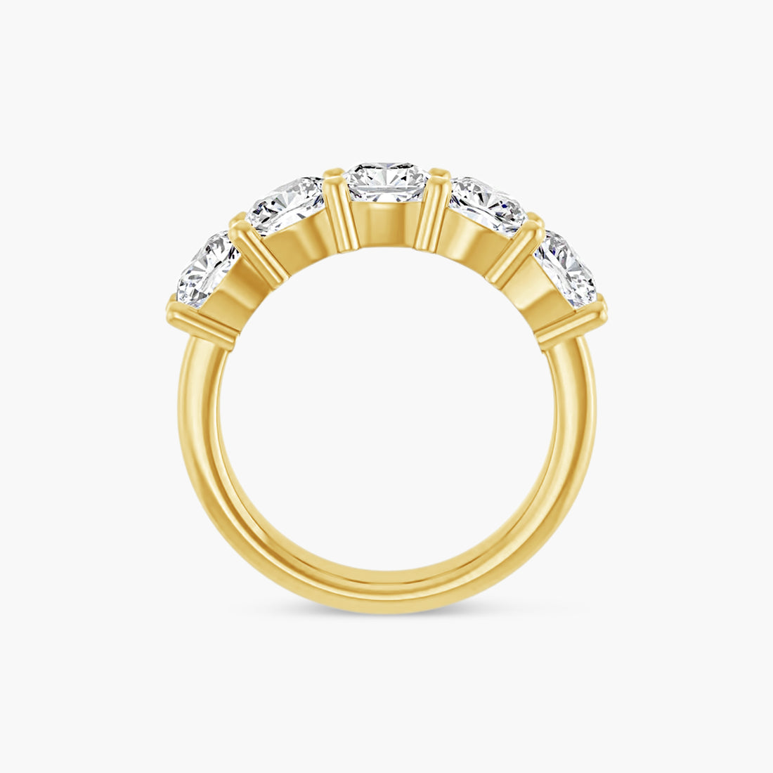 Cushion Five-Stone Anniversary Band