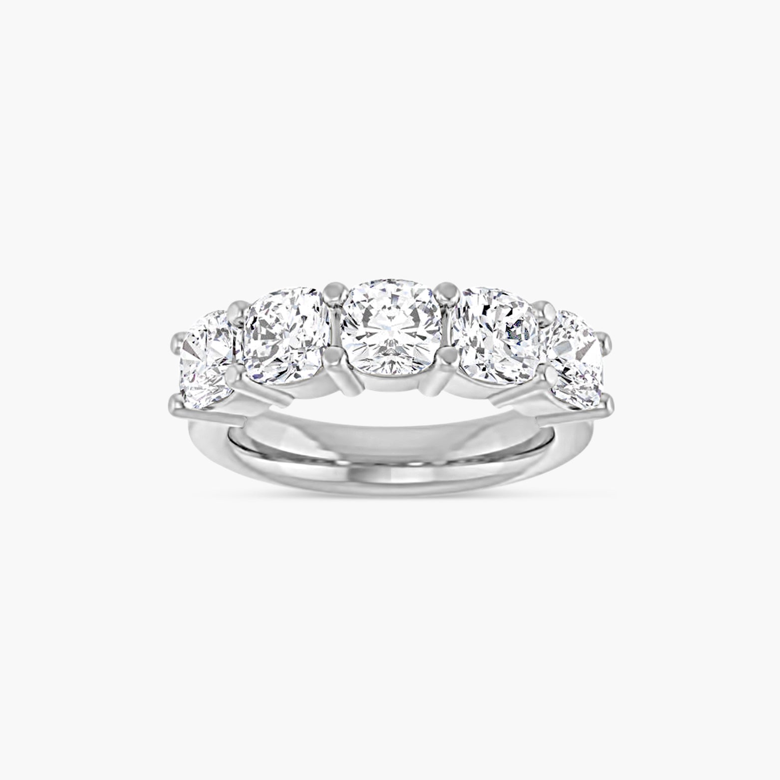 Cushion Five-Stone Anniversary Band