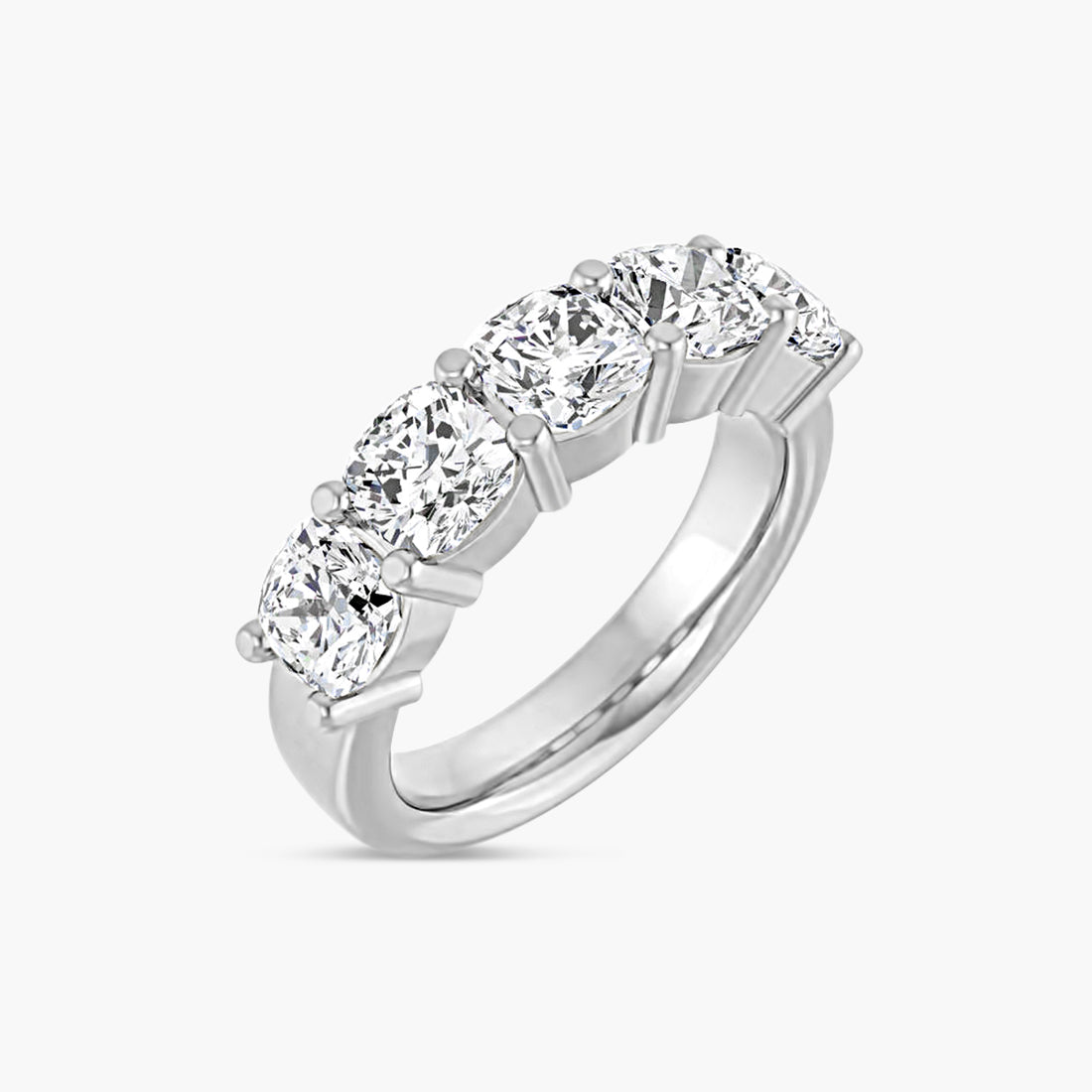 Cushion Five-Stone Anniversary Band