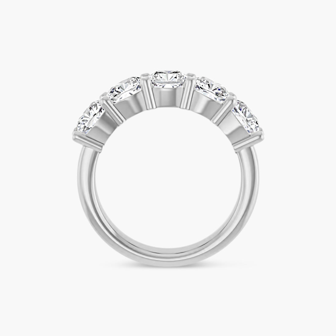 Cushion Five-Stone Anniversary Band
