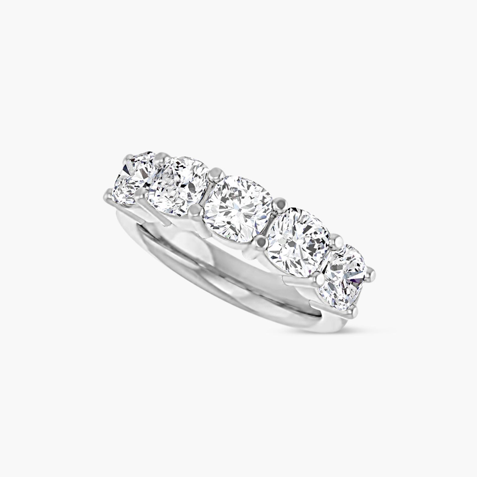 Cushion Five-Stone Anniversary Band
