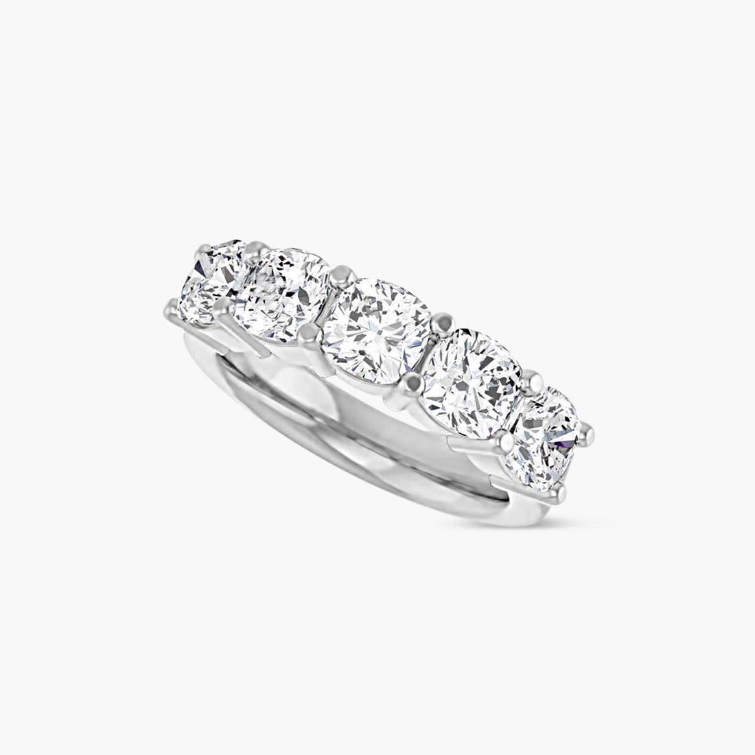 Cushion Five-Stone Anniversary Band