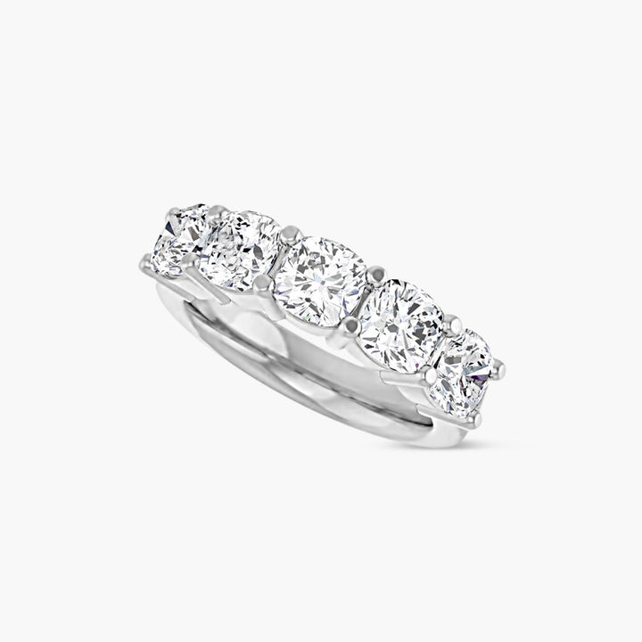 Cushion Five-Stone Anniversary Band