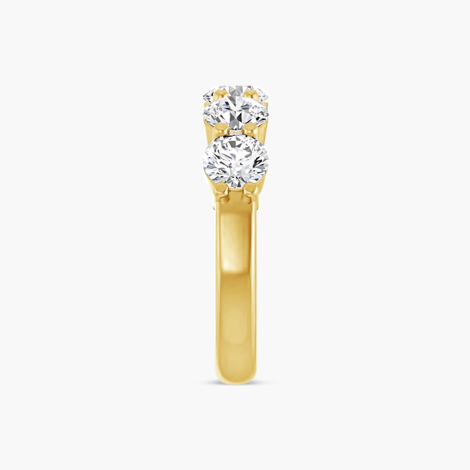 Round Five-Stone Anniversary Band