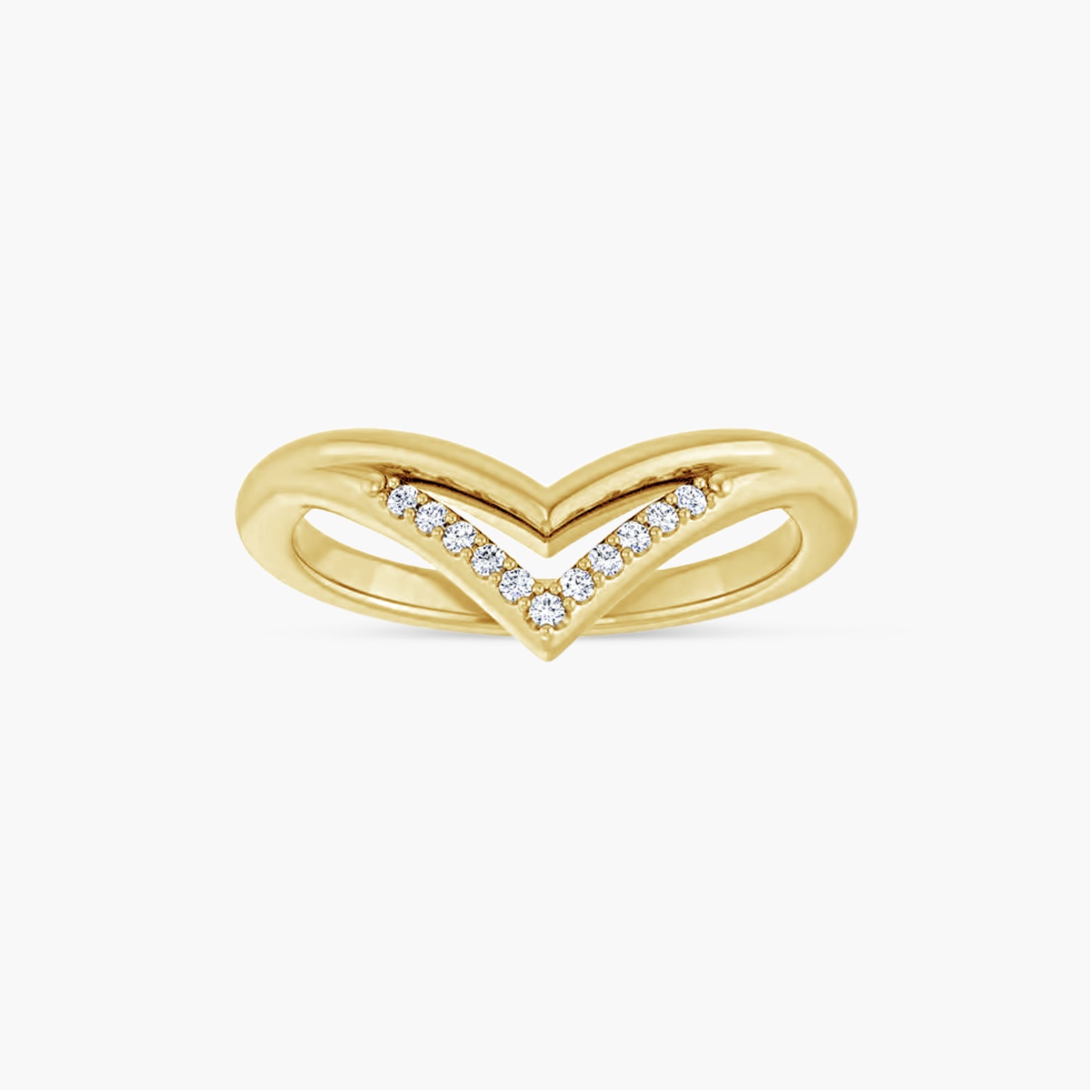 .04 CTW Natural Diamond Contour Band