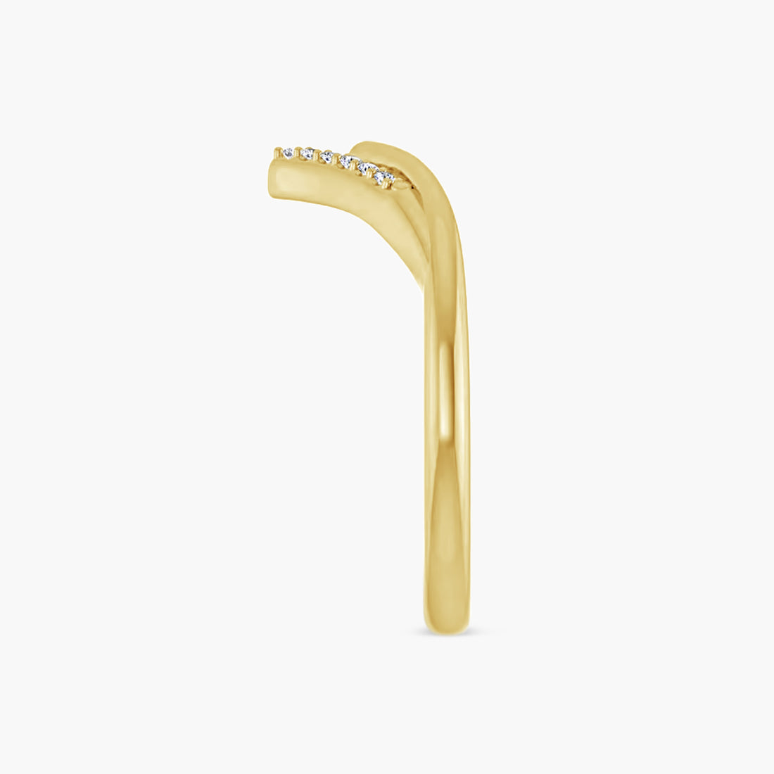 .04 CTW Natural Diamond Contour Band