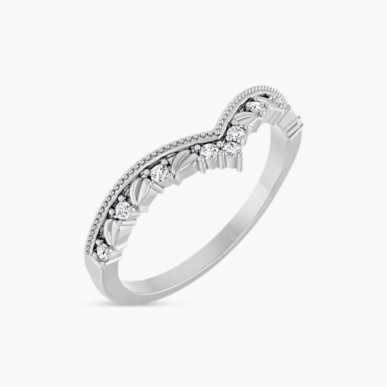 .08 CTW Lab-Grown Diamond Contour Band