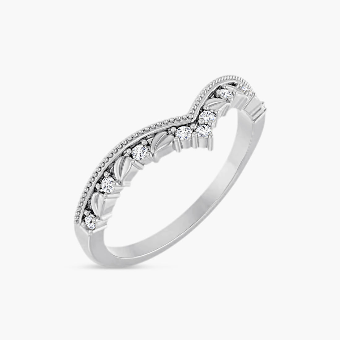 .08 CTW Natural & Lab-Grown Diamond Contour Band